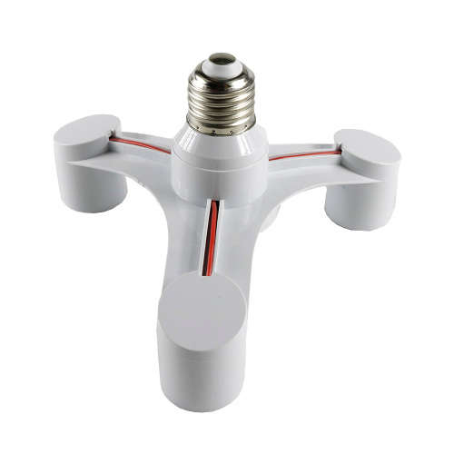 Light Bulb Socket Splitter, Adapter, Converter, E27 to 3x E27 Lamp Holder. Collections are allowed.