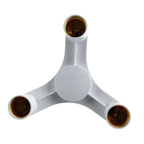Light Bulb Socket Splitter, Adapter, Converter, E27 to 3x E27 Lamp Holder. Collections are allowed.