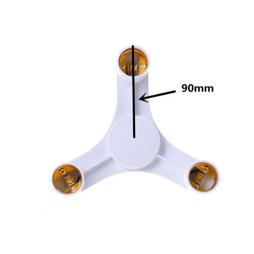 Light Bulb Socket Splitter, Adapter, Converter, E27 to 3x E27 Lamp Holder. Collections are allowed.