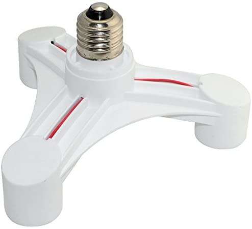 Light Bulb Socket Splitter, Adapter, Converter, E27 to 3x E27 Lamp Holder. Collections are allowed.