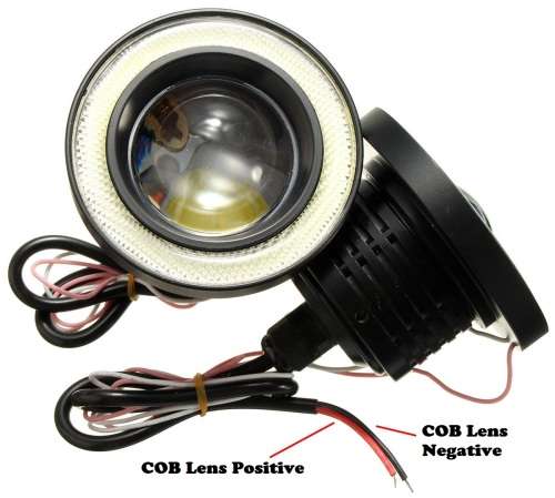 LED Fog Angel Eyes DayTime Running Lights Premium COB Quality. Collections are allowed.