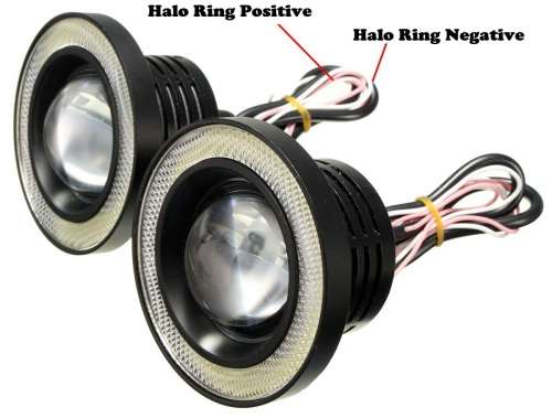 LED Fog Angel Eyes DayTime Running Lights Premium COB Quality. Collections are allowed.