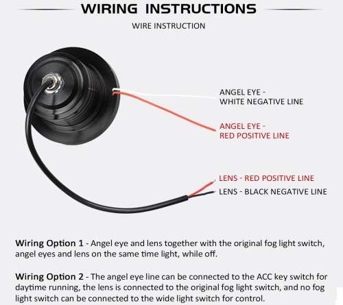 LED Fog Angel Eyes DayTime Running Lights Premium COB Quality. Collections are allowed.