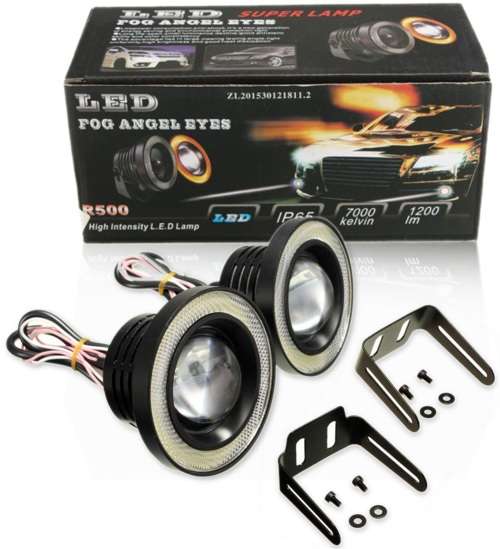 LED Fog Angel Eyes DayTime Running Lights Premium COB Quality. Collections are allowed.
