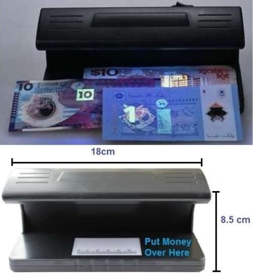 Counterfeit Fake Money Detector / UV Light Currency, Watermarks Detector. Collections Are Allowed.