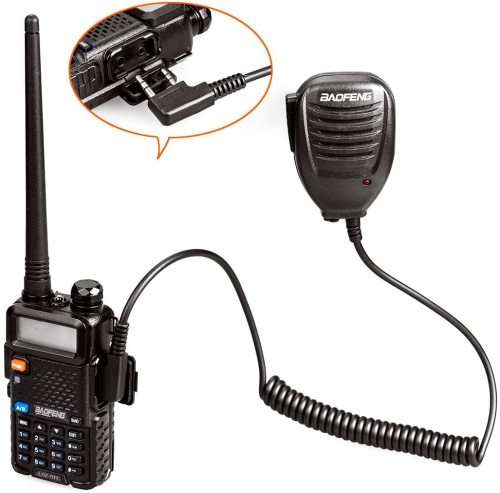 Hand Held Clip-On Shoulder Speaker Mic Microphone PTT for Walkie Talkies. Collections allowed.