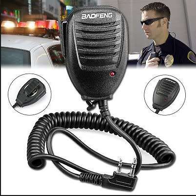 Hand Held Clip-On Shoulder Speaker Mic Microphone PTT for Walkie Talkies. Collections allowed.