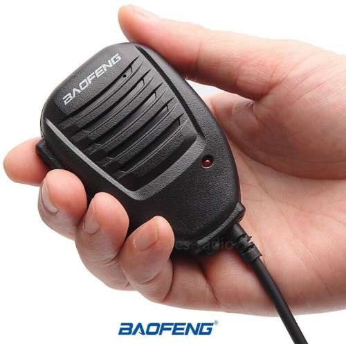 Hand Held Clip-On Shoulder Speaker Mic Microphone PTT for Walkie Talkies. Collections allowed.