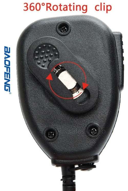 Hand Held Clip-On Shoulder Speaker Mic Microphone PTT for Walkie Talkies. Collections allowed.