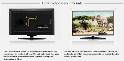 TV Wall Mount Bracket, Flat Panel TV Wall Bracket 14" ~ 42" inches. Collections are allowed.