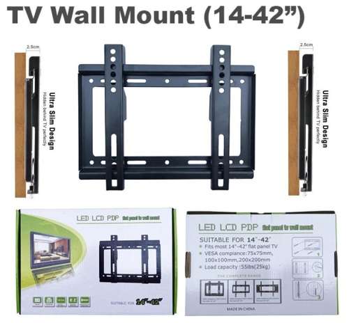 TV Wall Mount Bracket, Flat Panel TV Wall Bracket 14" ~ 42" inches. Collections are allowed.