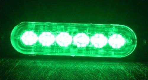 Grille Bumper Cluster Vehicle Side Marker LED Flash Strobe Green Lights 12V/24V. Collections Allowed