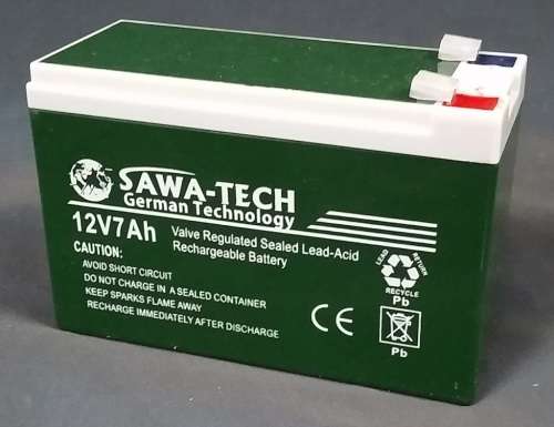 12V 7Ah Maintenance Free Rechargeable Battery for Light Duty Applications. Collections Are Allowed.