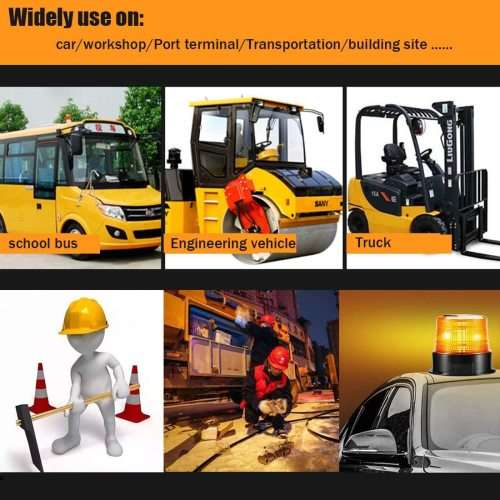 Solar LED Magnetic Beacon Strobe / Flash Light in Amber/Yellow/Orange. Collections are allowed.