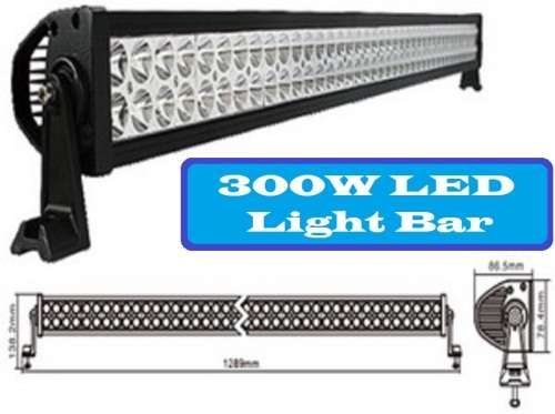 LED Light Bar: 300W 10~32V Hi-Power LED Auto Work, Spot, Search Light Bar. Collections are allowed.