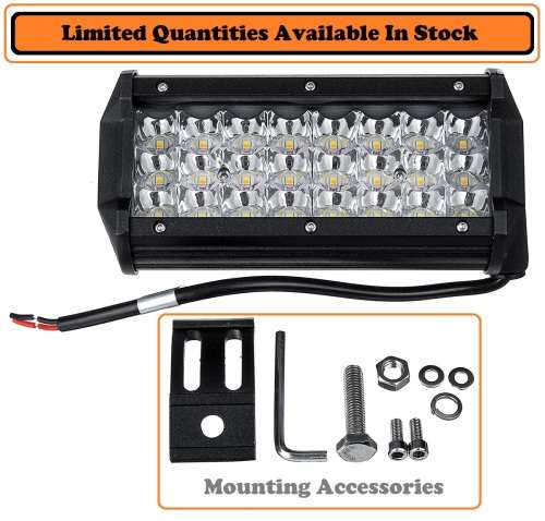 72W LED Light Bar Dual Colour White and Amber with Flashing Modes. Collections allowed