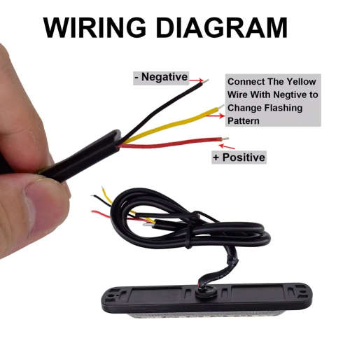 Red LED Strobe Flash Bumper Cluster Grille Side Marker Vehicle Lights 12V/24V. Collections Allowed.