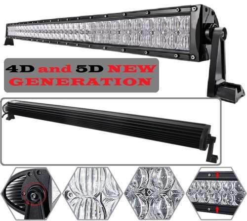 LED Light Bar: 240W 4D + 5D NEW GENERATION LED Auto Work Spot Search Light Bar. Collections Allowed.