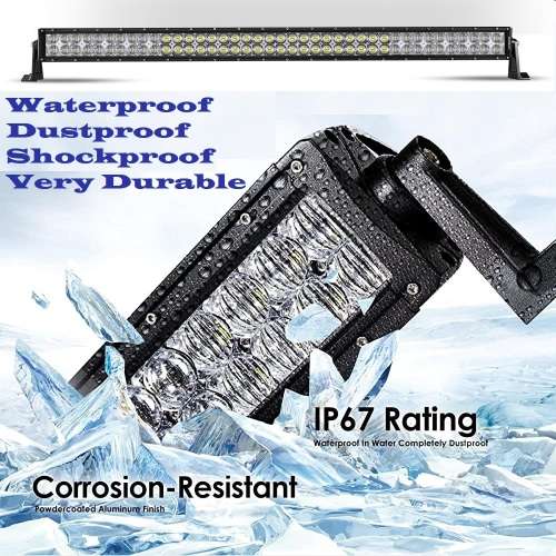 LED Light Bar: 240W 4D + 5D NEW GENERATION LED Auto Work Spot Search Light Bar. Collections Allowed.