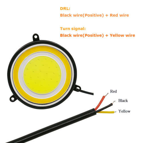 2pcs 90mm 12V COB LED Car Round Daytime Running Lights. Collections are allowed.