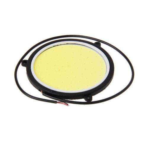 2pcs 90mm 12V COB LED Car Round Daytime Running Lights. Collections are allowed.