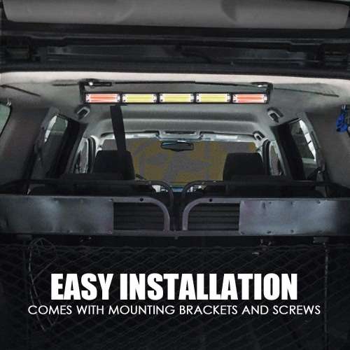 Vehicle Strobe Flash COB LED Dual Colour Light Bar Amber + White. Collections are allowed.