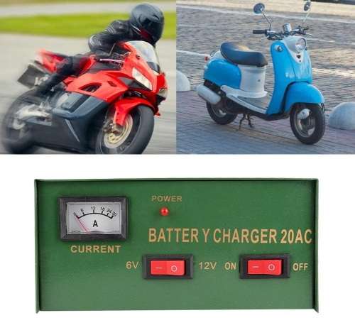 Battery Charger 6 Volts and 12 Volts in One Battery Charging Unit. Collections are allowed.