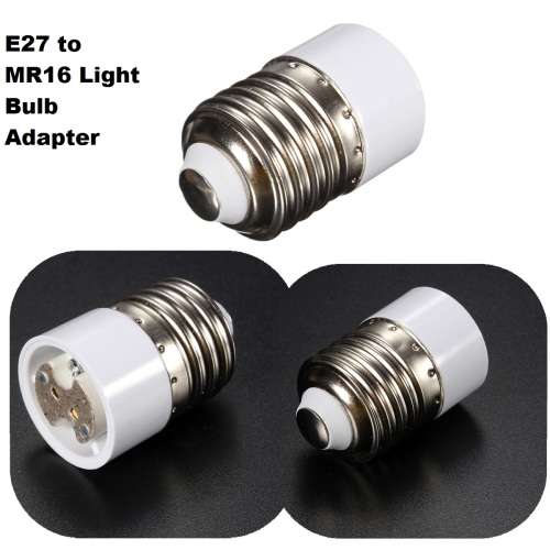 Light Bulb Socket Converters / Adapters: E27 To MR16. Collections are allowed.