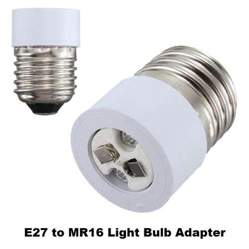 Light Bulb Socket Converters / Adapters: E27 To MR16. Collections are allowed.