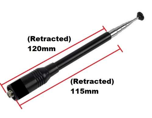 UHF Band Telescopic Antenna for Baofeng Walkie Talkie Ham Radios, Transceivers. Collections allowed
