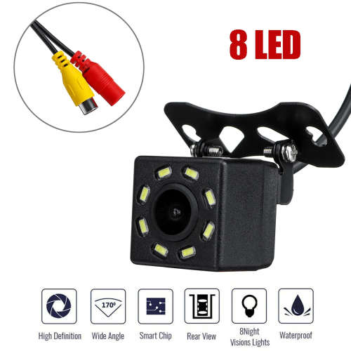 Mini Waterproof Parking Assistance 8LED Reversing Backup Camera Q-DC1. Collections are allowed.