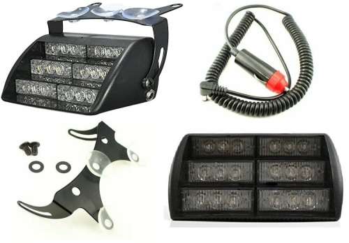 Red LED Windscreen Emergency Vehicle Flash/Warning Dashboard Light. Collections allowed.