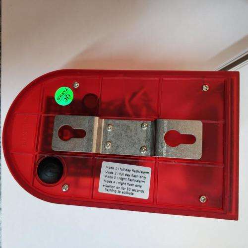 Solar Alarm LED Lamp, Solar Motion Sensor Sound and LED Light Alarm. Collections are allowed.