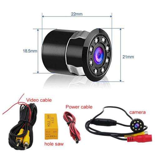 Mini Waterproof Parking Assistance 8LED Reversing Backup Camera Q-DC4. Collections are allowed.