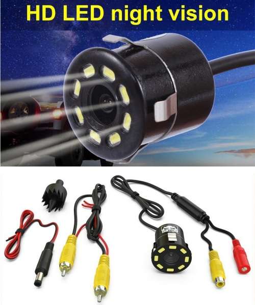 Mini Waterproof Parking Assistance 8LED Reversing Backup Camera Q-DC4. Collections are allowed.