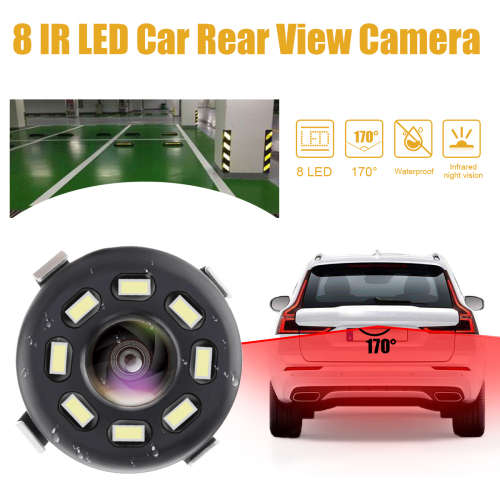 Mini Waterproof Parking Assistance 8LED Reversing Backup Camera Q-DC4. Collections are allowed.