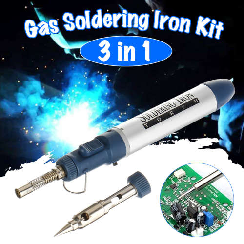 Portable Gas Soldering Iron Pen, Welding Torch and Hair Dryer 3in1 Kit. Collections are allowed.