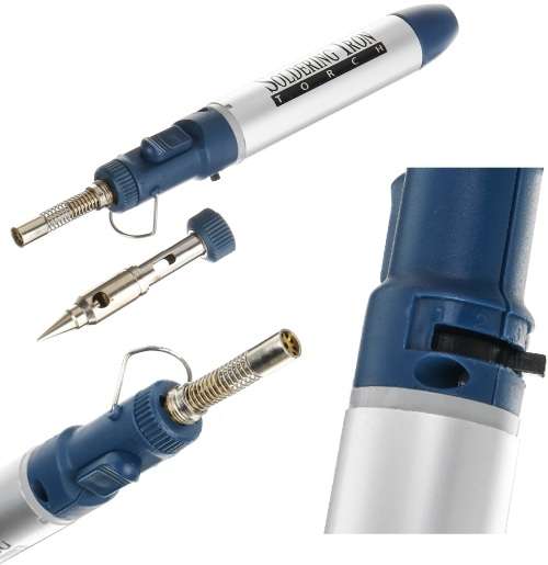 Portable Gas Soldering Iron Pen, Welding Torch and Hair Dryer 3in1 Kit. Collections are allowed.