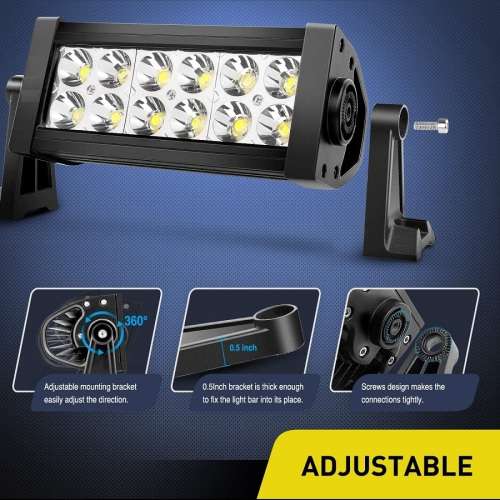 36W LED 3D Lens Light Bar with Spot Beam 10V~32V DC Special Offer. Collections Are Allowed.