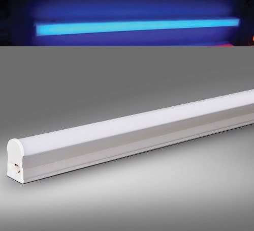 LED Integrated Blue T5 Tube Lights 60cm 0.6m Complete With Brackets & Fittings. Collections Allowed.