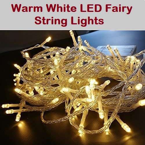LED Decorative Fairy String Lights Waterproof Battery Operated Warm White. Collections allowed.