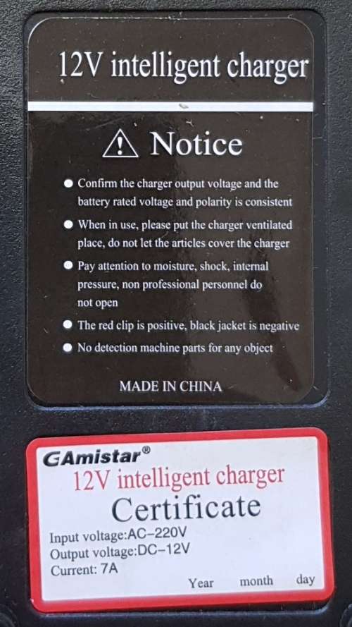 Battery Chargers: 12V Intelligent Pulse Battery Charger 7~70AH. Heavy Duty. Collections Are Allowed.