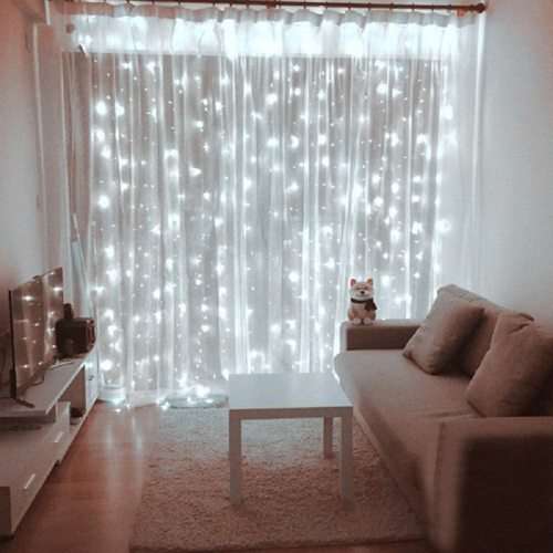 LED Decorative Fairy Curtain Lights Waterproof 220V AC in Cool White. Collections are allowed.
