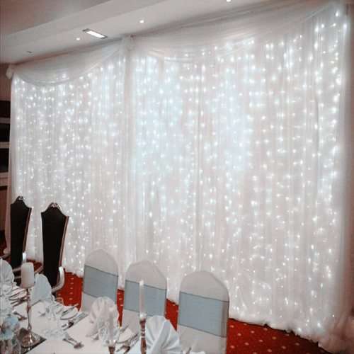 LED Decorative Fairy Curtain Lights Waterproof 220V AC in Cool White. Collections are allowed.