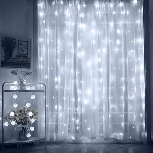 LED Decorative Fairy Curtain Lights Waterproof 220V AC in Cool White. Collections are allowed.