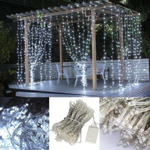 LED Decorative Fairy Curtain Lights Waterproof 220V AC in Cool White. Collections are allowed.