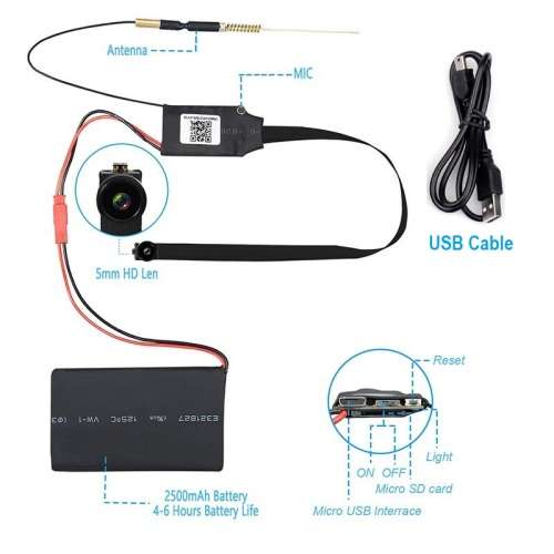 Mini WiFi Spy Camera HD Video Recorder. Wearable, Motion Sensor Plus Much More. Collections Allowed.