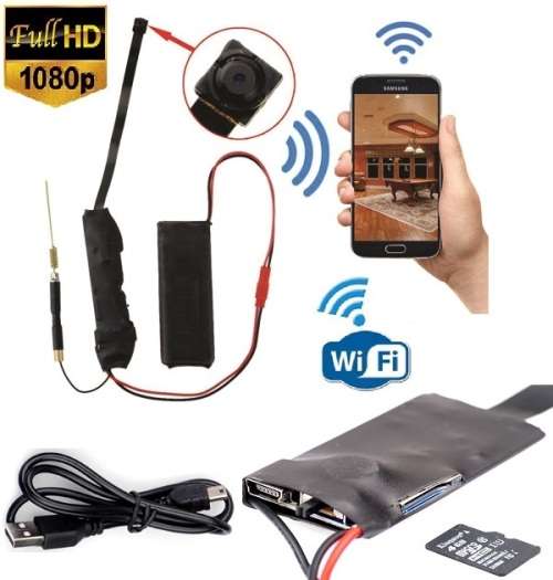 Mini WiFi Spy Camera HD Video Recorder. Wearable, Motion Sensor Plus Much More. Collections Allowed.
