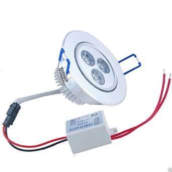 LED Ceiling Downlights Complete with Fitting, Swivel Function: 220V Cool White. Collections Allowed