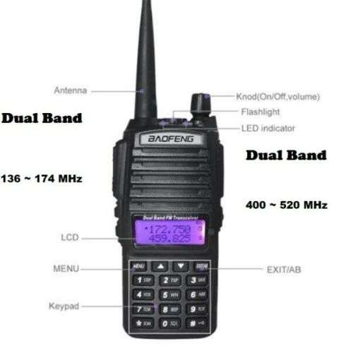 BAOFENG UV-82 Upgrade Walkie Talkie VHF UHF Dual Band Two Way Radio.Transceiver Collections allowed.